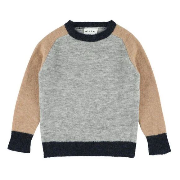 Morley ROCCO Sweater Boys - ALPACA - Pebble, Sz 8, $150 F27 - Picture 1 of 7